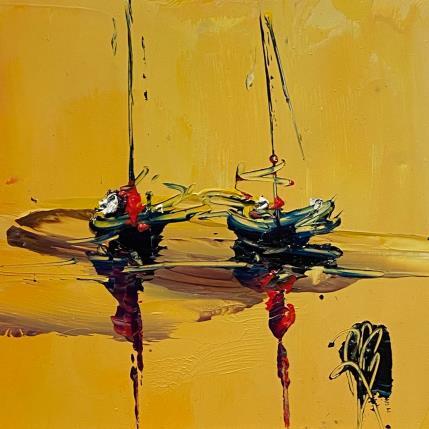 Painting Au calme by Raffin Christian | Painting Figurative Oil Marine