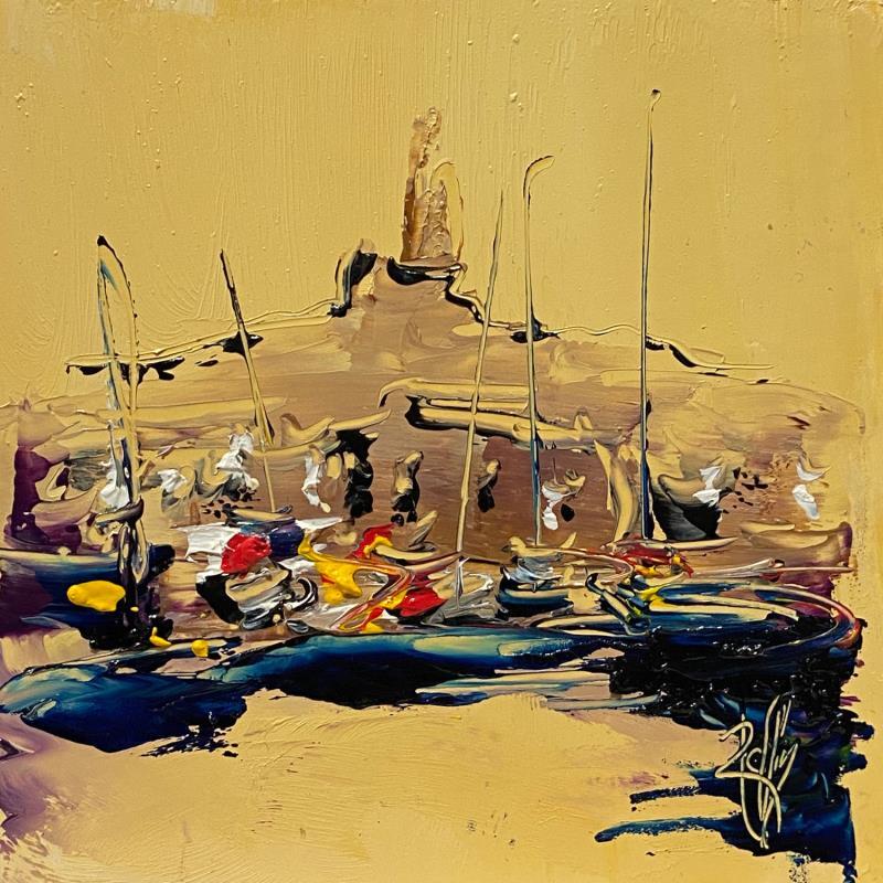 Painting Juste là by Raffin Christian | Painting Figurative Marine Oil