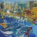 Painting Port de pêche by Raffin Christian | Painting Figurative Marine Oil