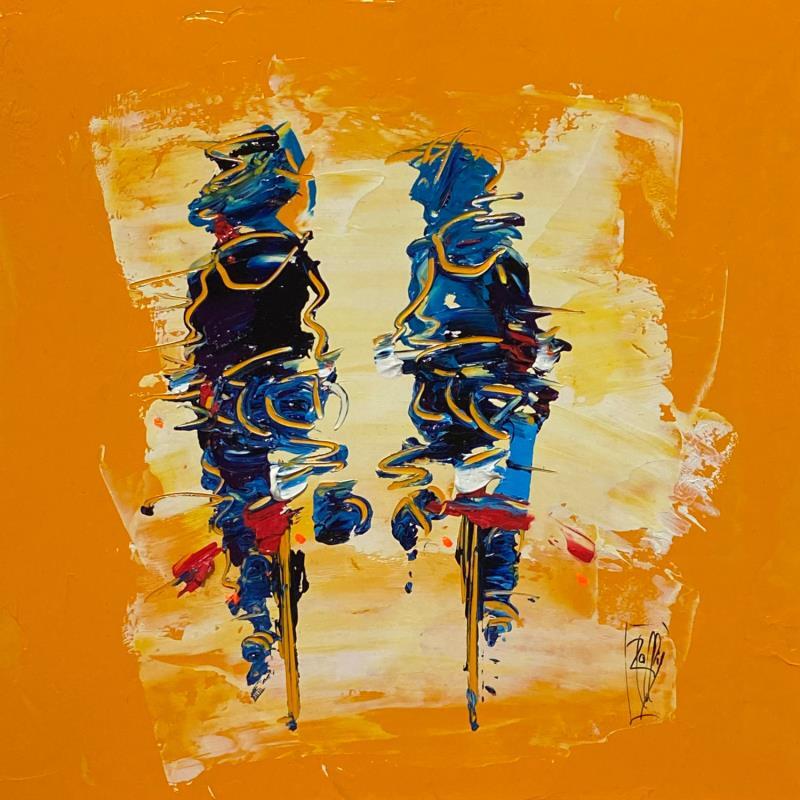 Gemälde Balade à deux von Raffin Christian | Gemälde Figurativ Alltagsszenen Öl