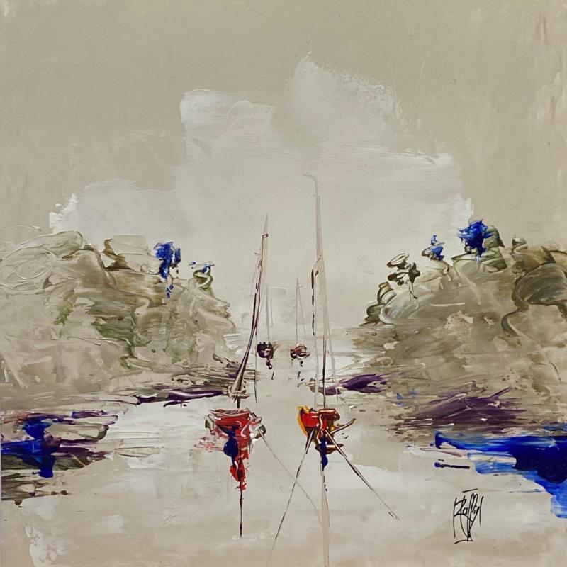 Gemälde Calanques von Raffin Christian | Gemälde Figurativ Marine Öl