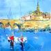 Painting Juste là by Raffin Christian | Painting Figurative Marine Oil