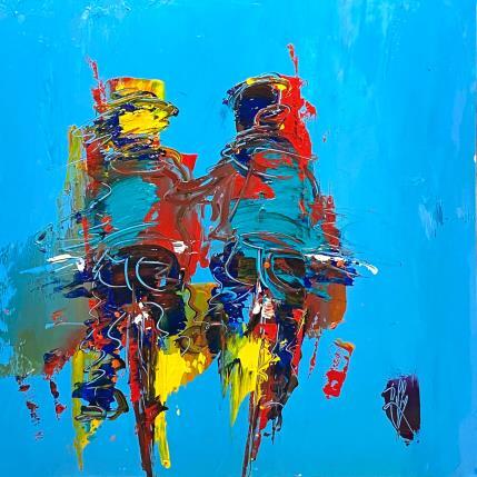 Painting Petit délire by Raffin Christian | Painting Figurative Oil Life style