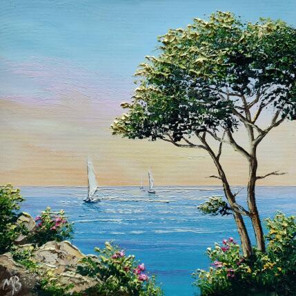 Peinture Une douce journée colorée par Blandin Magali | Tableau Figuratif Huile Paysages