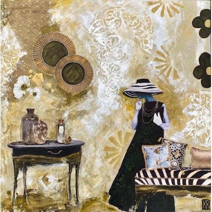 Painting L'étincelante by Romanelli Karine | Painting Figurative Acrylic, Gluing