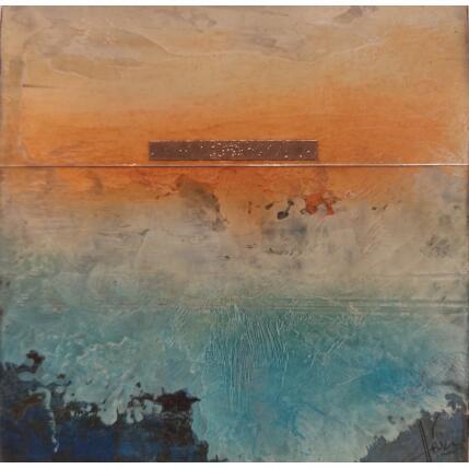 Peinture Abstraction 3774 par Hévin Christian | Tableau Abstrait Acrylique, Huile Minimaliste