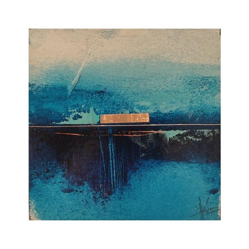 Peinture Abstraction 3776 par Hévin Christian | Tableau Abstrait Minimaliste Huile Acrylique