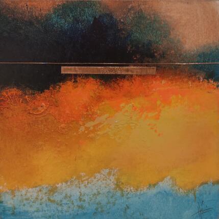 Peinture Abstraction 3772 par Hévin Christian | Tableau Abstrait Acrylique, Huile Minimaliste