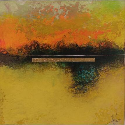 Peinture Abstraction 3771 par Hévin Christian | Tableau Abstrait Acrylique, Huile Minimaliste