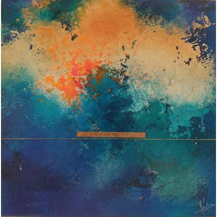 Peinture Abstraction 3768 par Hévin Christian | Tableau Abstrait Acrylique, Huile Minimaliste