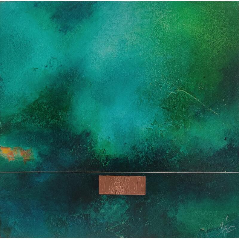 Peinture Abstraction 3766 par Hévin Christian | Tableau Abstrait Minimaliste Huile Acrylique