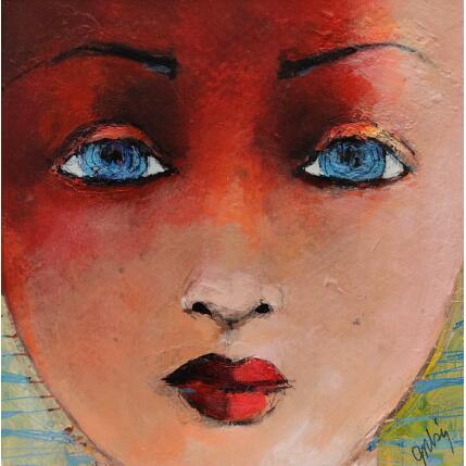 Pintura ST M2 por Abiy | Pintura Figurativo Aceite, Collage Niño, Retrato