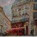 Painting Dans les rues de Paris by Novokhatska Olga | Painting Figurative Urban Oil Acrylic