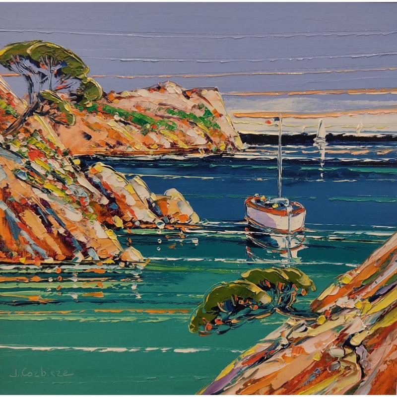 Painting Cap Canaille, Cassis by Corbière Liisa | Painting Figurative Landscapes Marine Oil