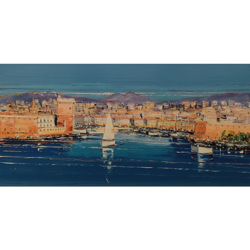 Peinture Belle matinée à Marseille par Corbière Liisa | Tableau Figuratif Paysages Huile