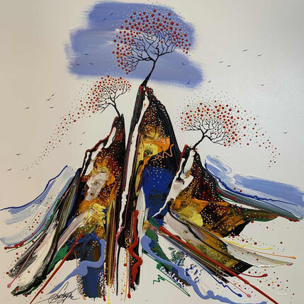 Gemälde La foux d'Allos von Fonteyne David | Gemälde Figurativ Acryl
