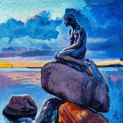 Gemälde La petite sirène  von Ion Manolachi | Gemälde Figurativ Acryl Landschaften, Urban