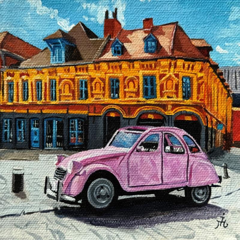 Peinture Maison de Gille de la Boe  par Ion Manolachi | Tableau Figuratif Architecture Acrylique