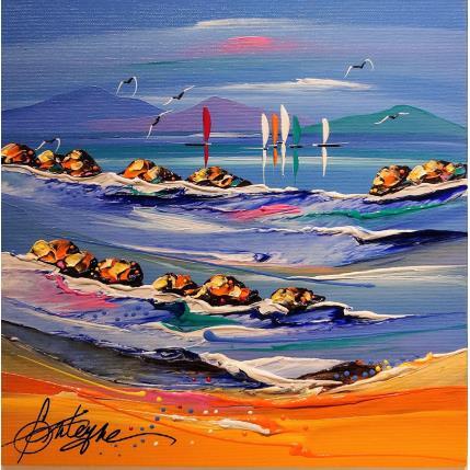 Painting Au loin c'est ton horizon by Fonteyne David | Painting Figurative Acrylic