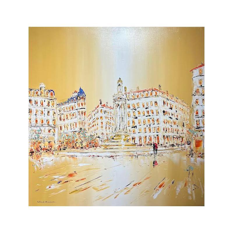 Peinture Une toute petite pluie par Rousseau Patrick | Tableau Figuratif Urbain Huile