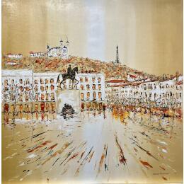 Painting Un parfum de printemps by Rousseau Patrick | Painting Figurative Oil Urban