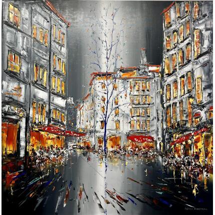 Pintura L'arbre bleu por Rousseau Patrick | Pintura Figurativo Aceite Urbano