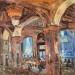 Painting Intérieur du café  by Dontu Grigore | Painting Figurative Urban Oil
