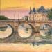 Painting Le Pont Neuf en crépuscule  by Dontu Grigore | Painting Figurative Urban Oil
