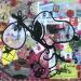 Peinture Snoopy solo par Kikayou | Tableau Pop-art Icones Pop Graffiti Acrylique Collage