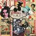 Peinture The show par Kikayou | Tableau Pop-art Icones Pop Graffiti Acrylique Collage