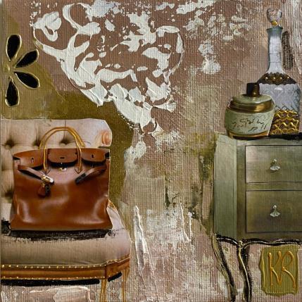 Peinture Coquette  par Romanelli Karine | Tableau Figuratif Acrylique, Collage Mode