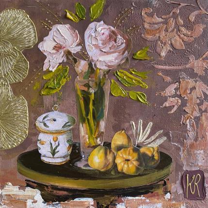 Peinture Tes préférées  par Romanelli Karine | Tableau Figuratif Acrylique, Collage, Papier, Pastel, Posca Natures mortes