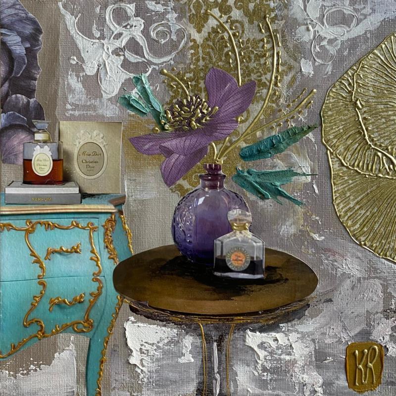 Painting Douces effluves  by Romanelli Karine | Painting Figurative Still-life Acrylic Gluing Posca Pastel Paper