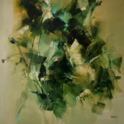 Peinture After the rain par Virgis | Tableau Abstrait Huile Minimaliste