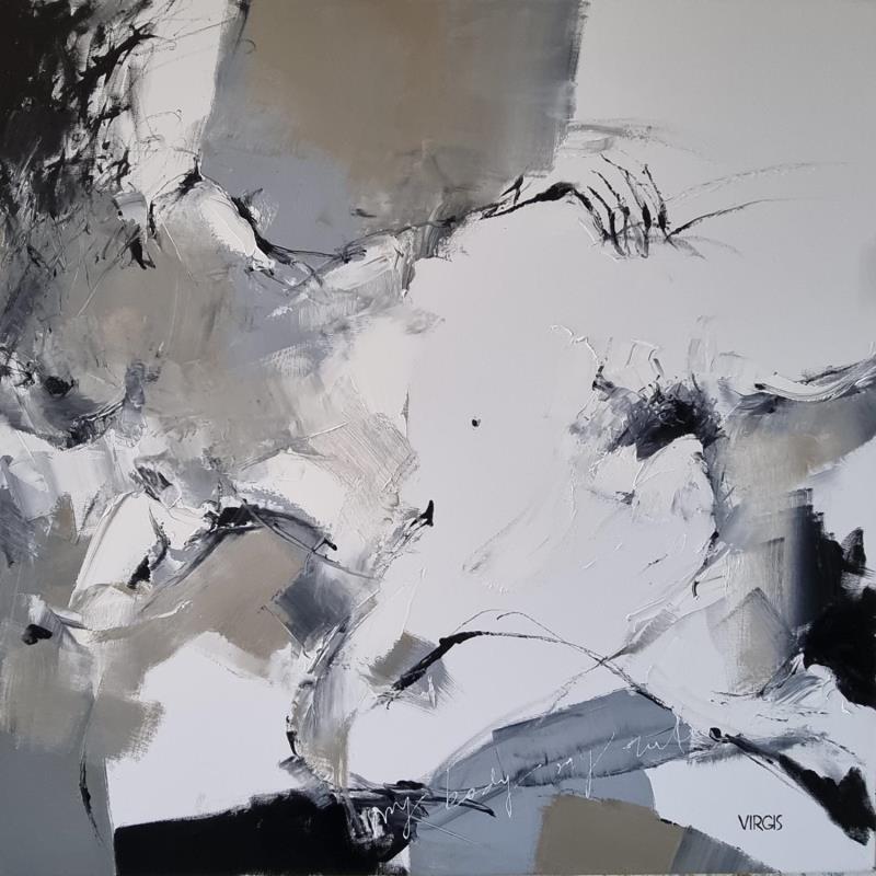 Peinture Body 8 par Virgis | Tableau Abstrait Nu Minimaliste Huile