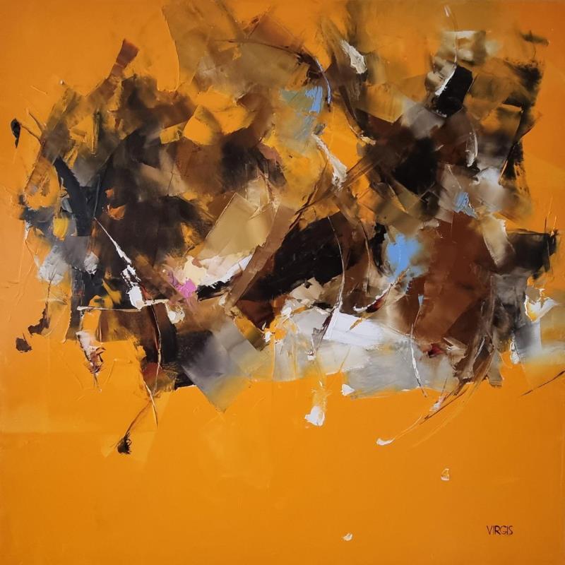 Painting Enraged by Virgis | Painting Abstract Minimalist Oil