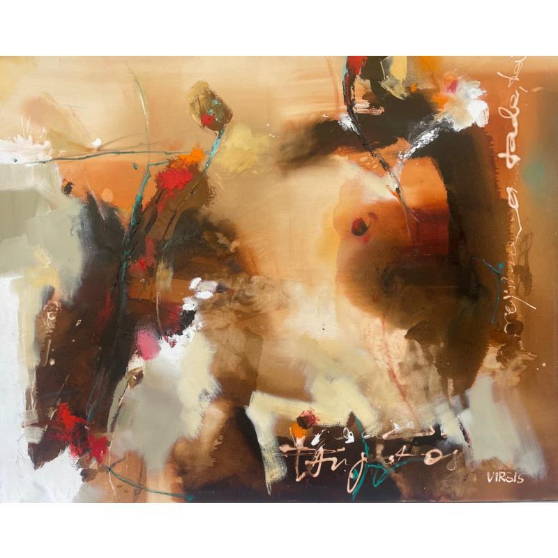 Painting Garden tango by Virgis | Painting Abstract Minimalist Oil