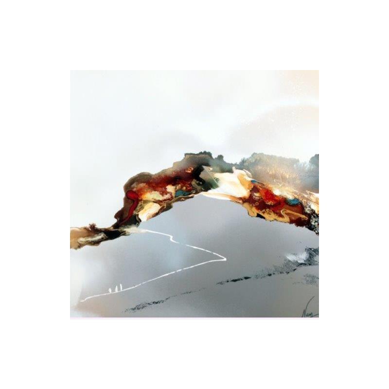 Painting 933B by Naen | Painting Abstract Acrylic Ink