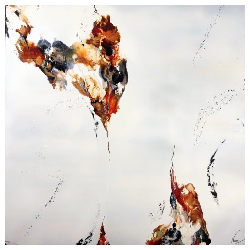 Painting 871 by Naen | Painting Abstract Acrylic Ink