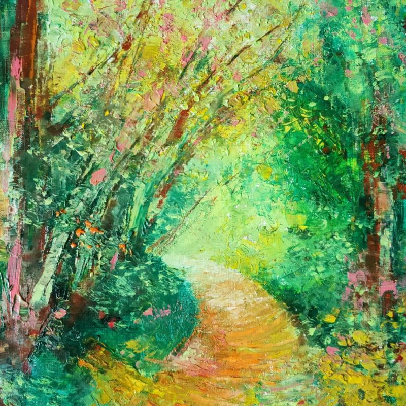 Pintura Allée des fées por Levesque Emmanuelle | Pintura Aceite