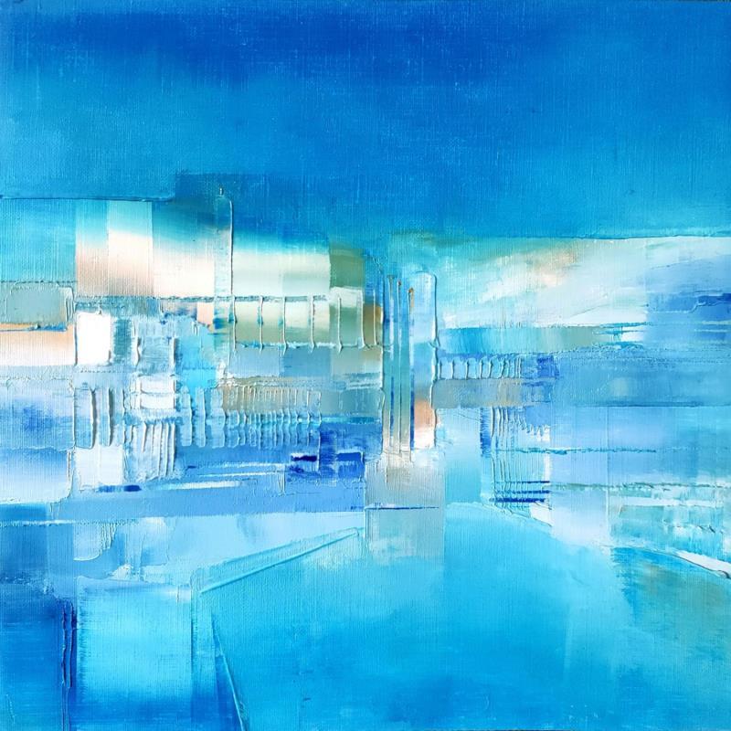 Gemälde Piscine von Levesque Emmanuelle | Gemälde Öl