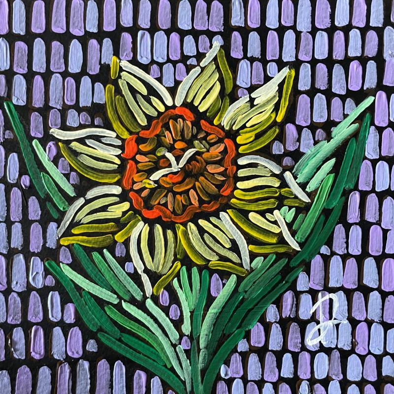 Painting Narcisse by Dmitrieva Daria | Painting Impressionism Nature Acrylic