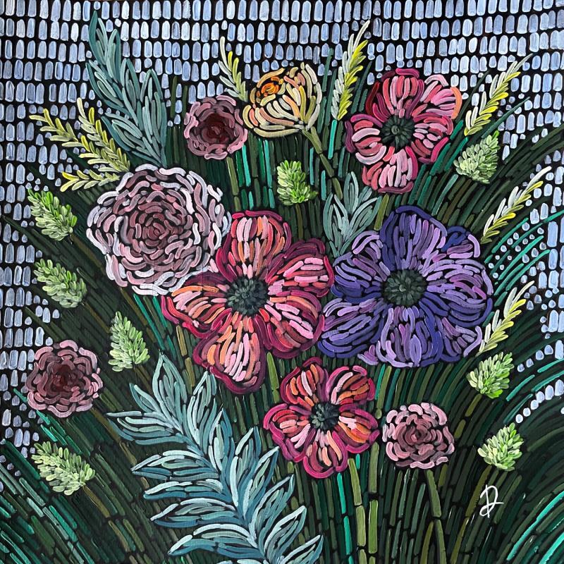 Painting coquelicots by Dmitrieva Daria | Painting Impressionism Nature Acrylic