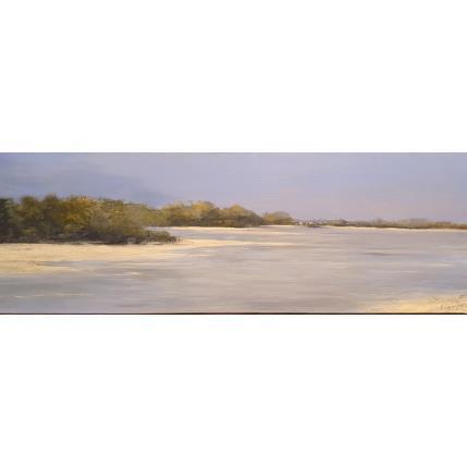 Painting La Loire à La Ménitré by Fièvre Véronique | Painting Figurative Acrylic