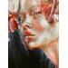 Painting Fiore d'inverno by Abbondanzia Monica | Painting Figurative Portrait Oil Acrylic