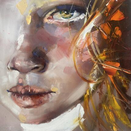 Painting Guardami ancora  by Abbondanzia Monica | Painting Figurative Acrylic Portrait