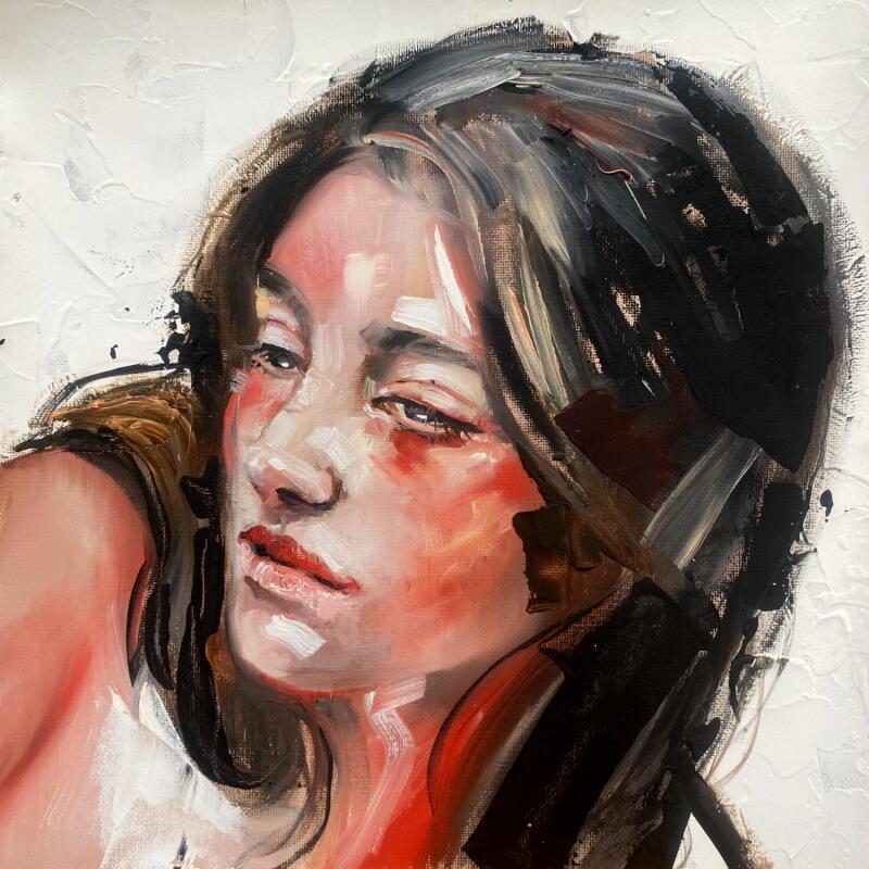 Pintura Alla sera  por Abbondanzia Monica | Pintura Figurativo Retrato Aceite Acrílico