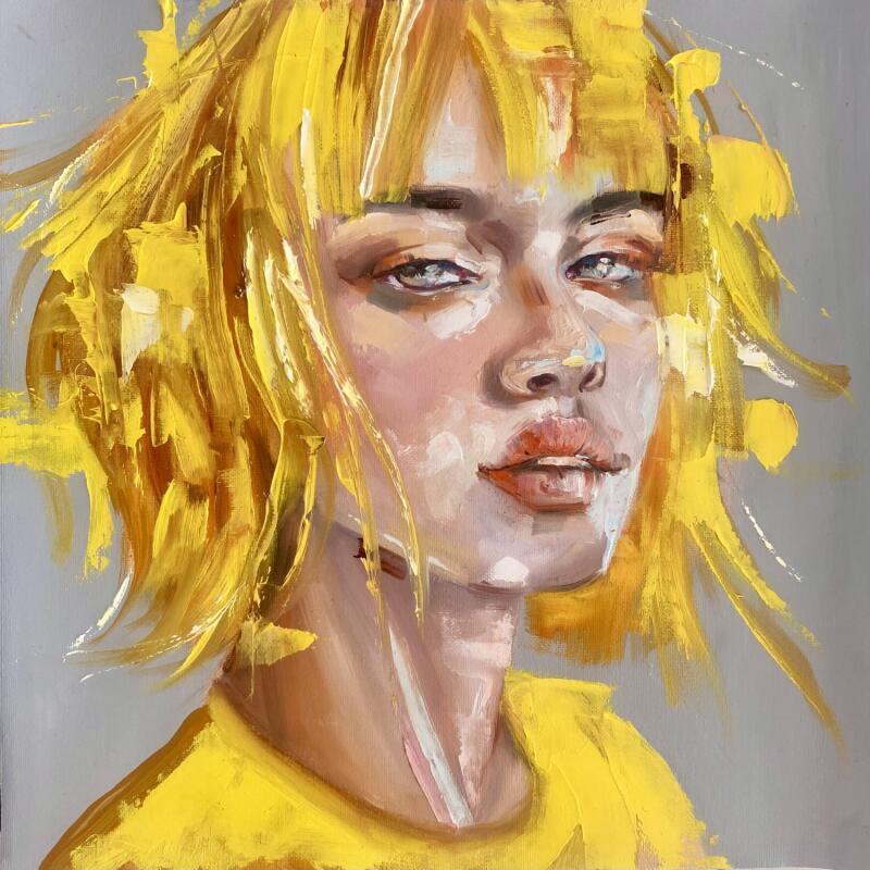 Gemälde LEMON ACE  von Abbondanzia Monica | Gemälde Figurativ Porträt Acryl