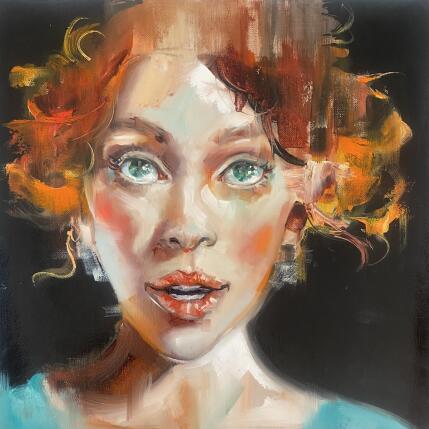 Painting Sorpresa by Abbondanzia Monica | Painting Figurative Acrylic, Oil Portrait