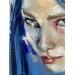 Painting Guardami by Abbondanzia Monica | Painting Figurative Portrait Acrylic